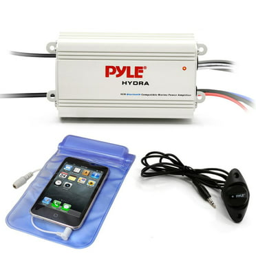 4 Speakers Pkg Pyle PLMRMP3A 800Watt Marine Boat Amplifier w/ MP3 Player Input 
